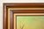 Brown Original Artist Signed "Venetian Harbor" Framed Oil Painting on Canvas For Sale - Image 8 of 14