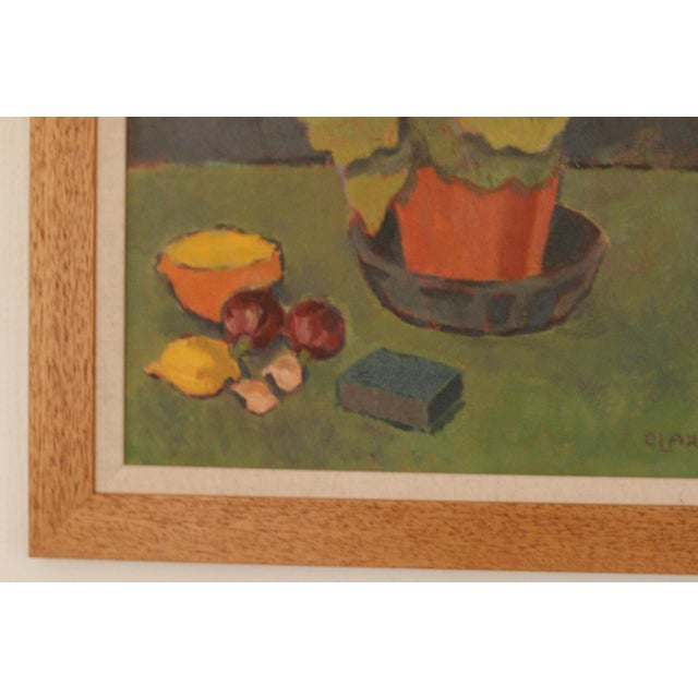 Olax, Pink Hydrangea with Fruit, 1950, Oil on Panel, Framed For Sale - Image 6 of 18