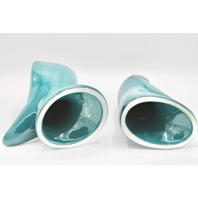 Vintage Art Deco Italian Ceramic Bird Bookend Sculptures For Sale In Tulsa - Image 6 of 9