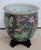 Large Antique Chinese Famille Noire Porcelain Fishbowl Jardinière With Wood Stand, C. 1920–1950 For Sale - Image 13 of 17