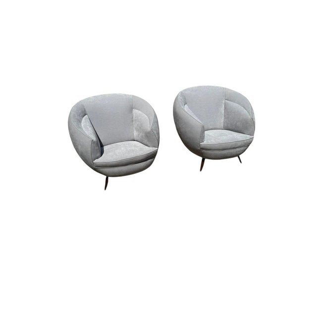 1950s Armchairs attributed to Guglielmo Veronesi, 1950s, Set of 2 For Sale - Image 5 of 5