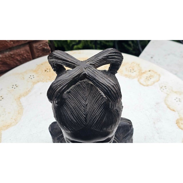 1970s Vintage Wooden Figurine, 1970s For Sale - Image 5 of 8