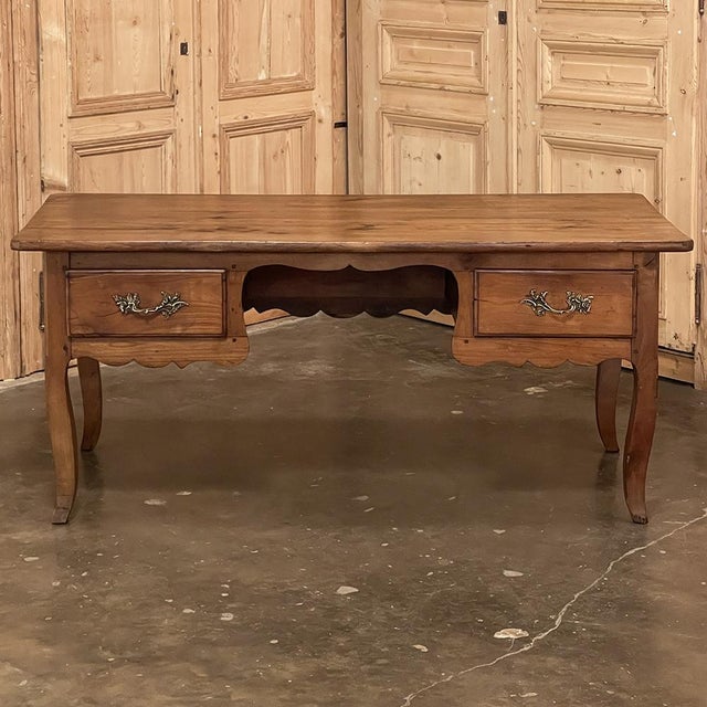 18th Century Rustic Country French Cherrywood Desk Vanity Chairish