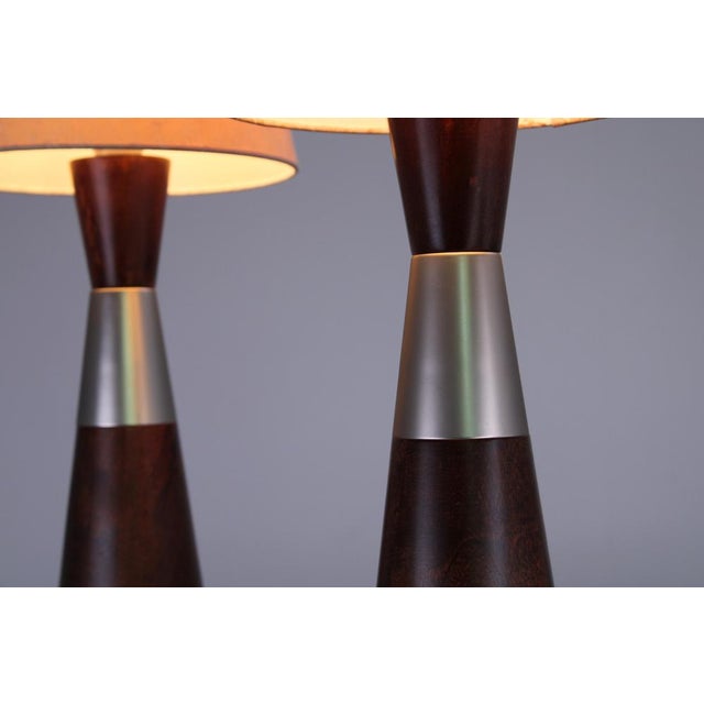 Wood Dark Wood Table Lamps from Ikea, 1990s, Set of 2 For Sale - Image 7 of 14