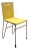 Mid-Century Modern Dutch Yellow Lacquered Plywood and Metal Dining Chair by Gerrit Jr. Rietveld, 1954 For Sale