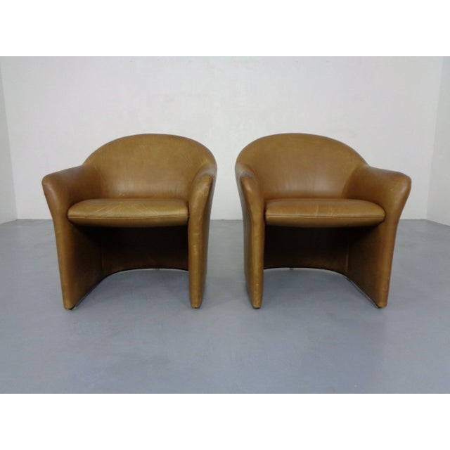 Mid-Century Modern Mid-Century German Leather Cocktail Chairs from Walter Knoll, 1960s, Set of 2 For Sale - Image 3 of 18