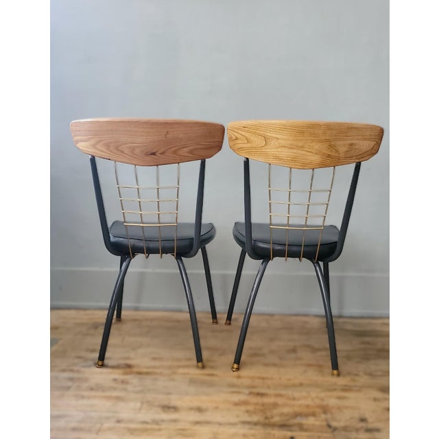 1960s Vintage Howell Metal Dining Chairs- a Pair For Sale In Rochester - Image 6 of 7