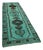 Turquoise Bohemian Runner Rug For Sale