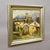 Biedermeier Painting of an European Alpine Village late 19th Century An antique Victorian landscape painting framed in a...