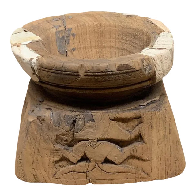 Vintage Indian Seed Extractor Candle Holder For Sale