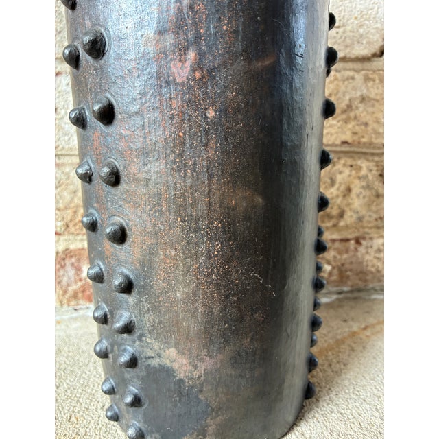 Vintage Ceramic Vase With Studs For Sale - Image 10 of 12