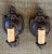 1920s Circa 1920 Cast Iron and Polychrome Paint Sconces in Original Patina For Sale - Image 5 of 11