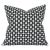 Schumacher Schumacher Betwixt Black 17" Square Pillows With Feather Down Inserts - Pair For Sale - Image 4 of 4
