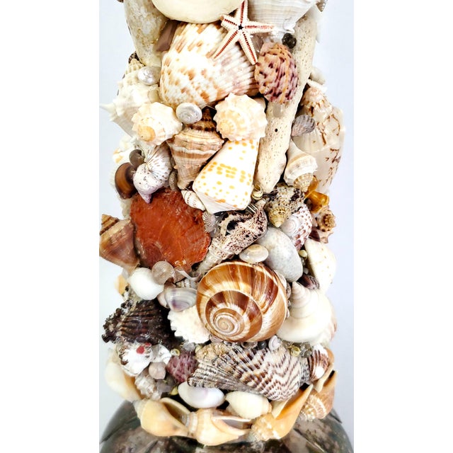 Metal Sculpture Topiary Seashell Shell Christmas Tree For Sale - Image 7 of 13