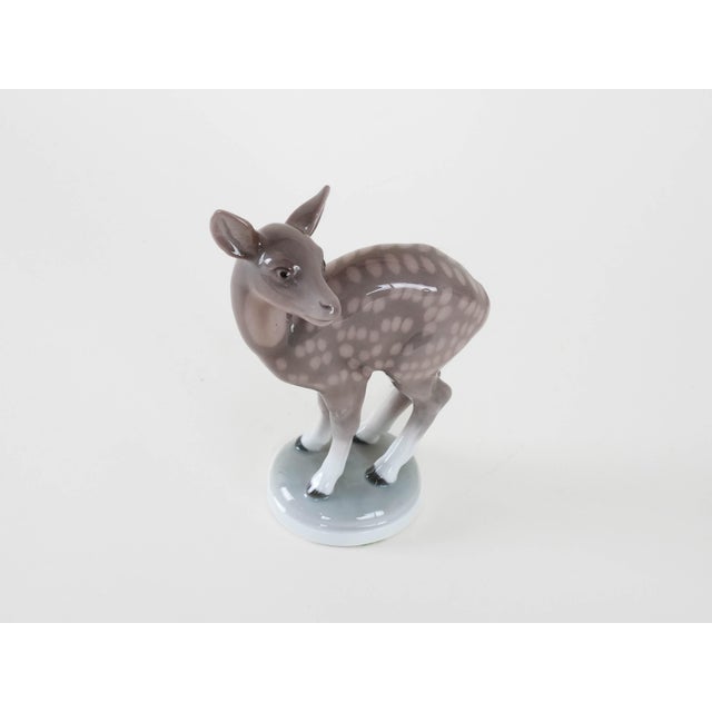 Danish Porcelain Deer Figurine from Bing & Grondahl, 1970s For Sale - Image 6 of 11