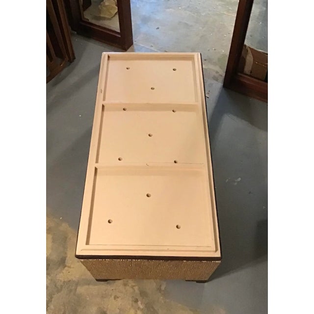 Upholstered Bench Seating With Storage Ottoman Bench, Circa 1970s For Sale - Image 12 of 12