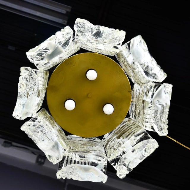 Vintage Mazzega Murano Glass Pendant For Sale - Image 10 of 12