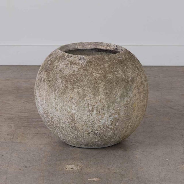 1960s 1960s French Concrete Ball Planter, X-Large For Sale - Image 5 of 12