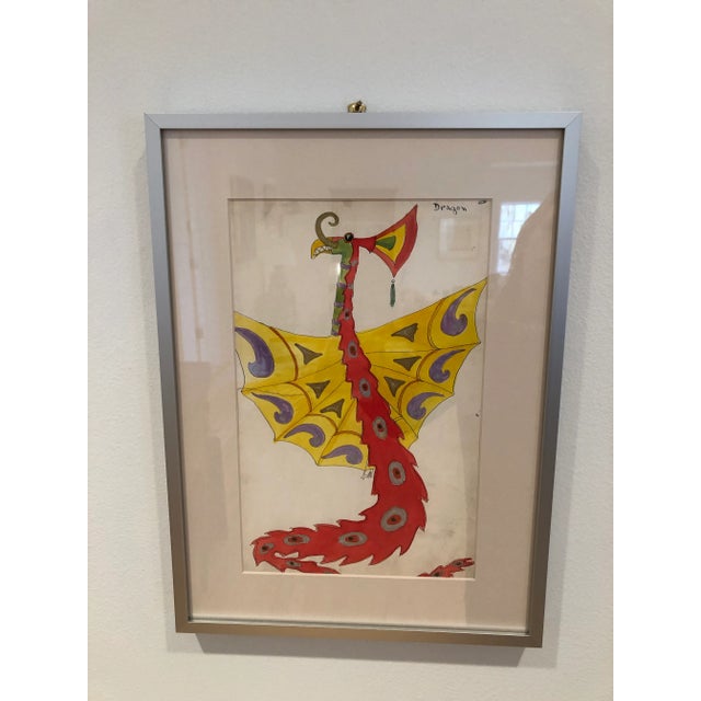 Paint 1920s Vintage Lester Design Company Watercolor Painting For Sale - Image 7 of 7