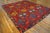 Turkish 1940s Red Geometric Vintage Turkish Kilim Sivas Rug 9'4" X 11'6" Wool Flatweave Carpet For Sale - Image 3 of 5