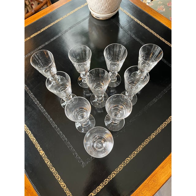 Vintage Heisey Crystolite Cordial Glasses Stemware Set of 10 Chairish