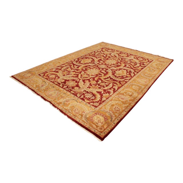 Persian Style Oushak Area Rug, 12' x 9' For Sale