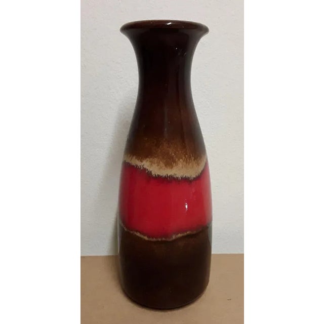 Vintage German Ceramic Vase from Scheurich, 1970s For Sale - Image 4 of 4