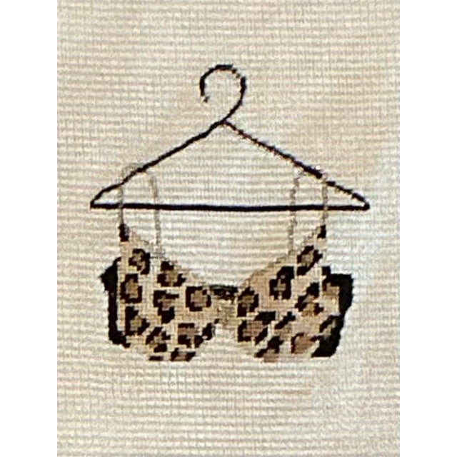 Vintage Original Needlepoint Swimsuit - Set of 2 For Sale - Image 9 of 12