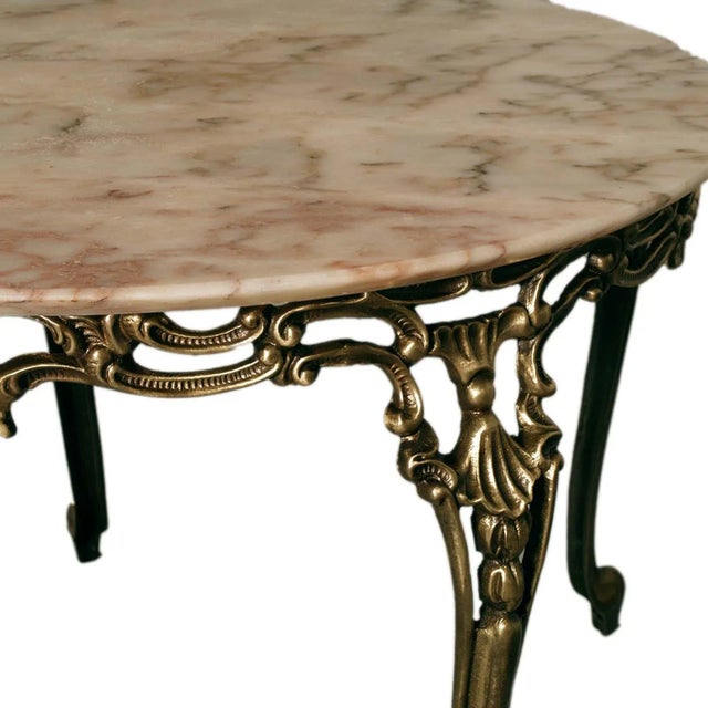 French Louis XV Belle Epoque Cocktail Table in Bronze from Maison Baguès, 1890s For Sale - Image 3 of 7