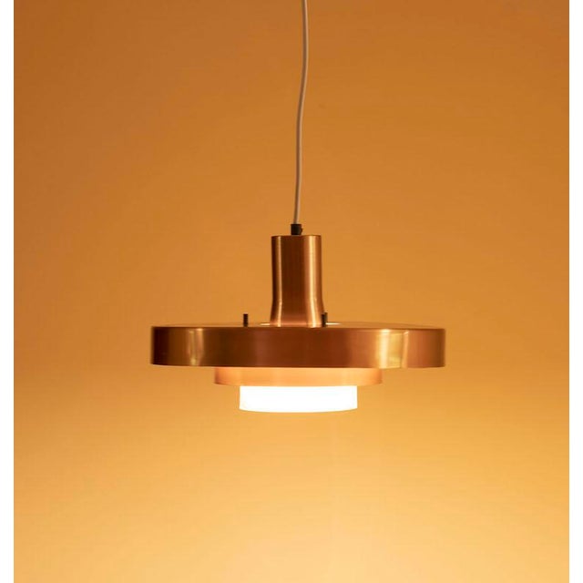 Vintage lamp, designed by Jo Hammerborg. Year of production 1960, Traces of patina. E27 socket bulb. This piece is...