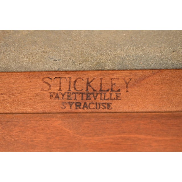 L. & J. G. Stickley American Colonial Cherry Wood Framed Wall Mirror, 1957 For Sale In South Bend - Image 6 of 8