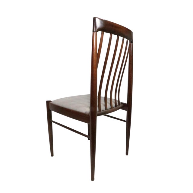 Wood Set of Six Mid Century Danish Modern Dining Chairs by H. W. Klein for Bramin Mobler For Sale - Image 7 of 17