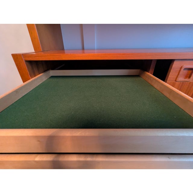 Mid-Century Danish Modern Teak Sideboard & Hutch by Clausen & Son, Attributed For Sale - Image 11 of 18