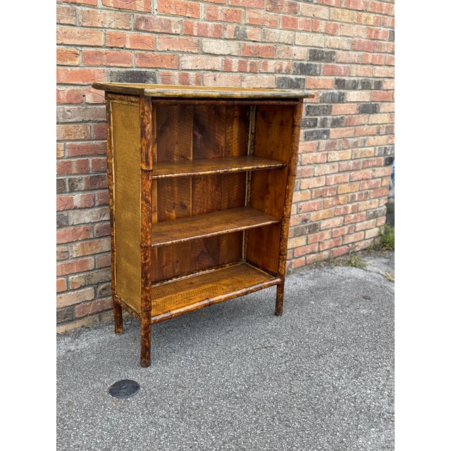 19th Century English Bamboo Bookcase For Sale - Image 4 of 7