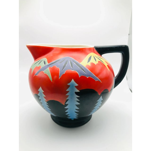 Art Deco Antique Art Deco Kinkozan Japan Satsuma Pitcher For Sale - Image 3 of 12