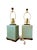 Pair of Lauren Ralph Lauren Celadon Crackle Glazed Porcelain Table Lamps | Coastal Modern Transitional Lighting With Original Shades For Sale - Image 10 of 15