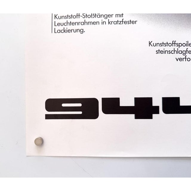 944 Porsche Poster by Studio Farr, 1982 For Sale - Image 4 of 8