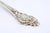 Metal Silver Salad Spoon with Raised Grooves For Sale - Image 7 of 9