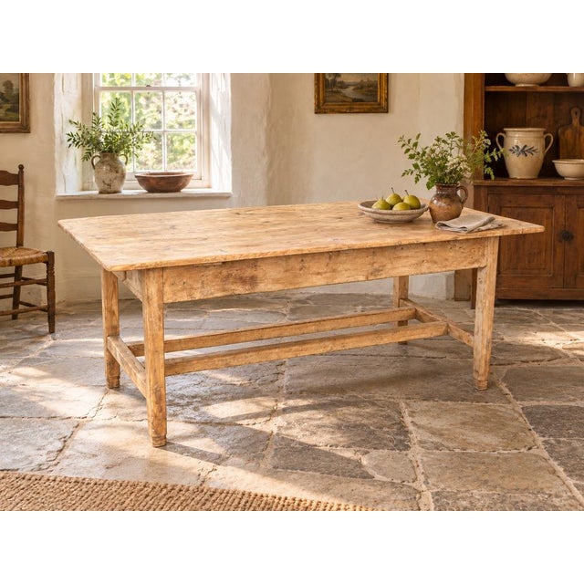 19th Century 19th Century Irish Provincial Farmhouse Table For Sale - Image 5 of 10