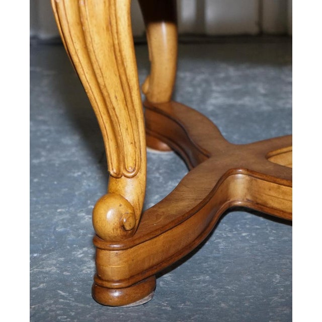 Vintage French Style Coffee Table with Faux Marble Top For Sale - Image 6 of 14