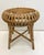 Mid-Century French Woven Bamboo Rattan Stool, 1950s For Sale - Image 12 of 13