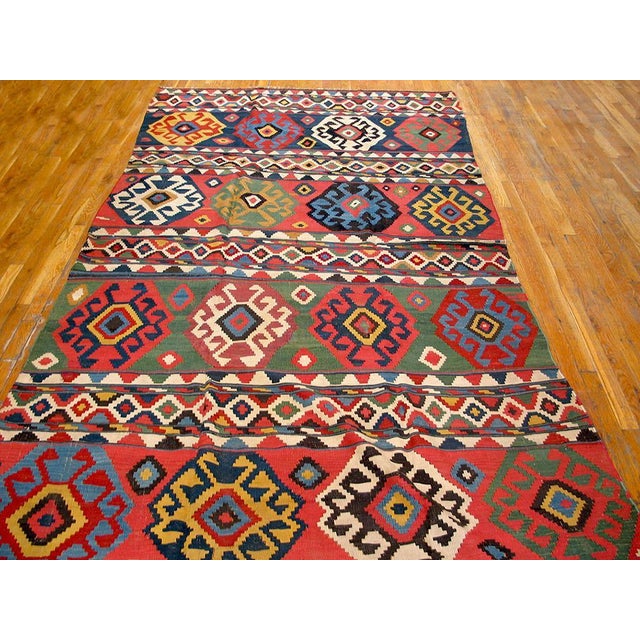 Antique Caucasian - Kilim Size: 6'0"x 11'4"
