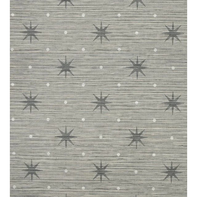 Hinson for The House of Scalamandré Big Trixie Wallcovering, Grey For Sale