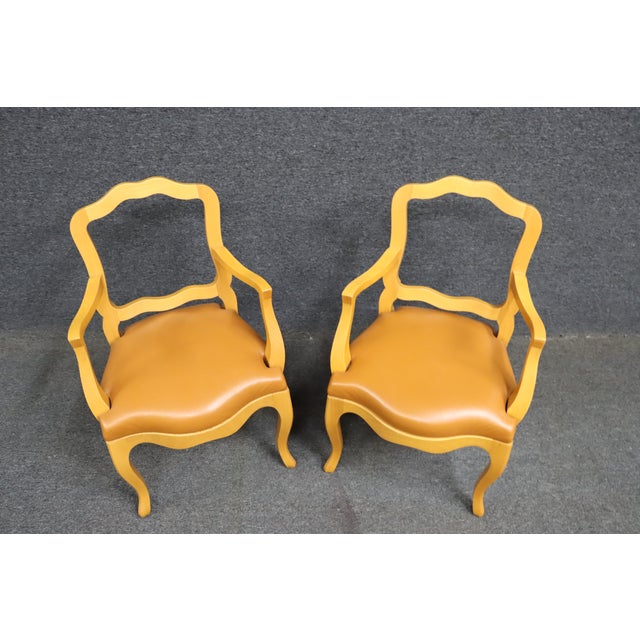 2010s Philippe Hurel "Ruban" Beechwood Open Arm Chairs/Pair For Sale - Image 5 of 11