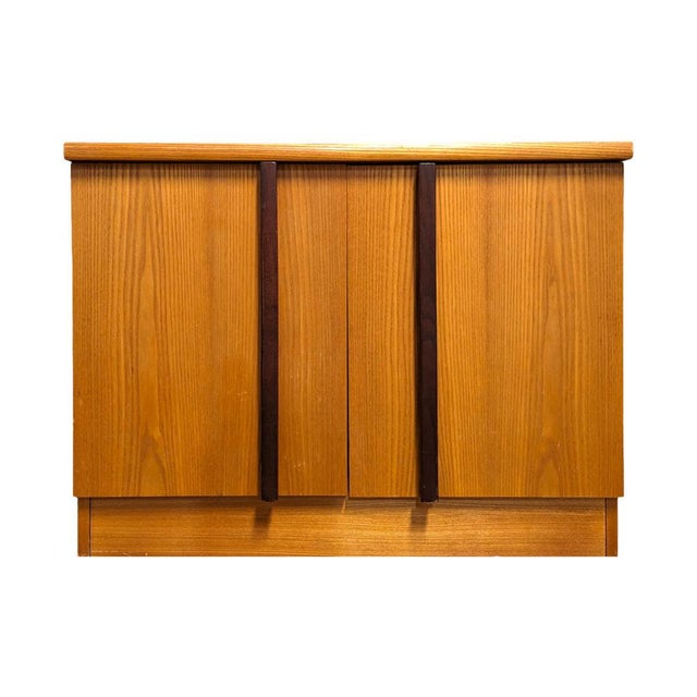 Brown Vintage Elm Storage Unit For Sale - Image 8 of 8