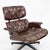 Mid-Century Modern 1956 Original Herman Miller Eames Lounge Chair & Ottoman in Rosewood and Brown Leather For Sale - Image 3 of 12