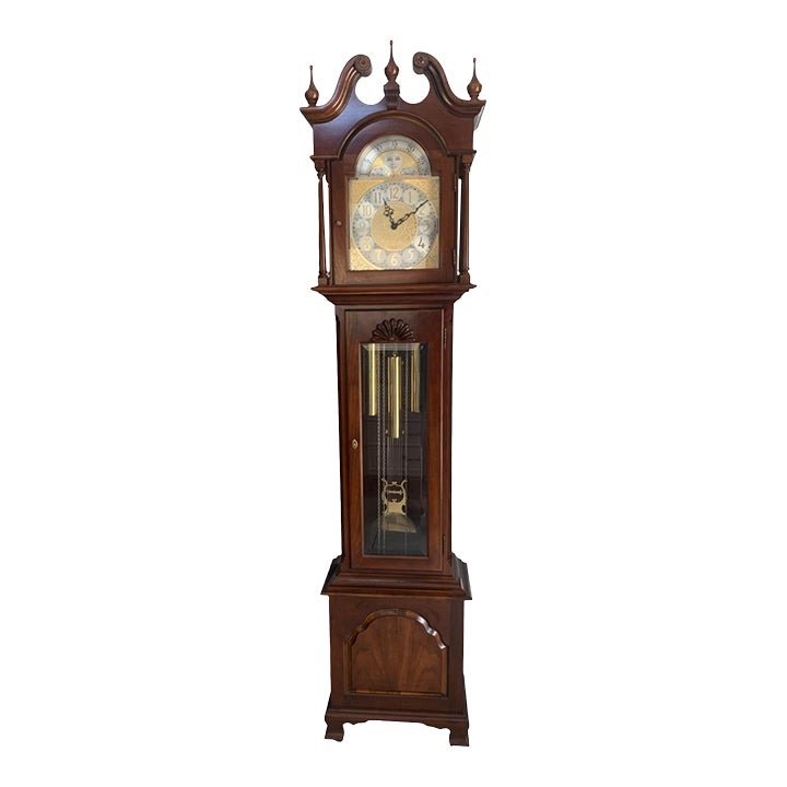 Late 20th Century Ethan Allen Grandfather Clock Chairish