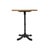 Square Bistro Table in Wood & Cast Iron For Sale - Image 3 of 8