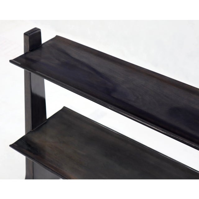 Mid 20th Century Two-Tier Custom Height Gloss Finish Free Standing Shelf For Sale - Image 6 of 9