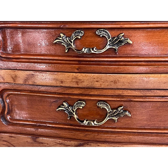 Antique Louis XV French Marquetry Nightstands, Set of 2 For Sale - Image 11 of 13